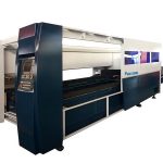 metalezko xafla laser bidezko ebaketa makina industriala